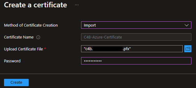Vault Import Certificates