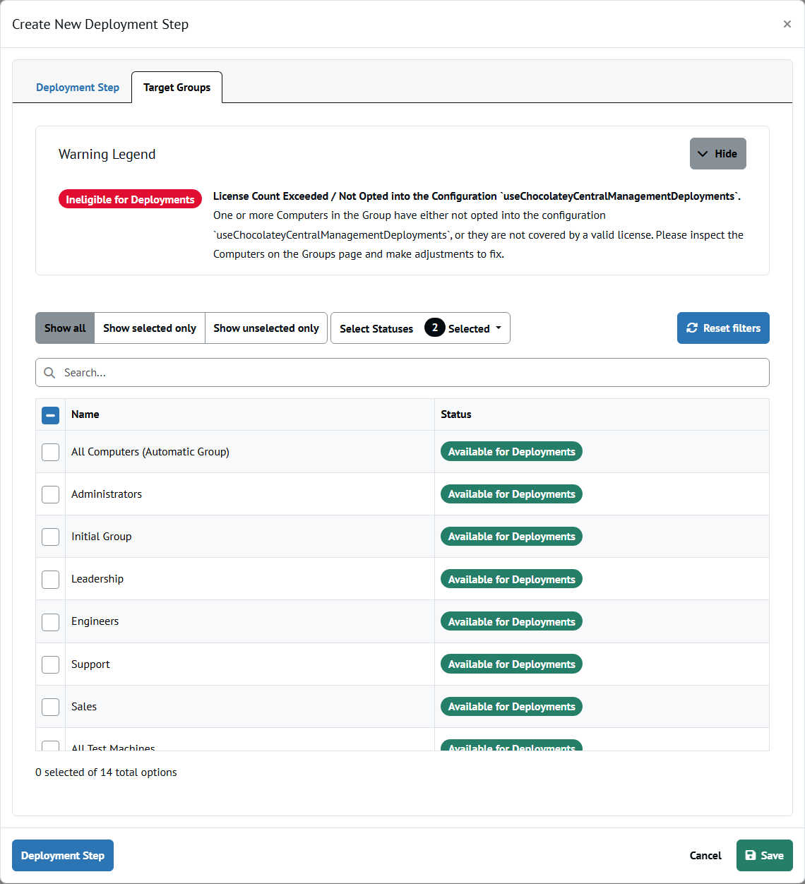 Selecting Target Groups